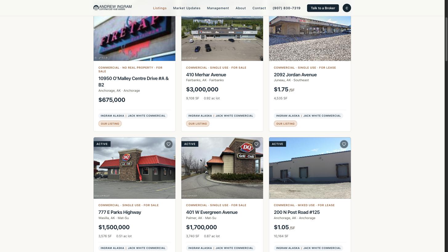 Statewide listings on the platform
